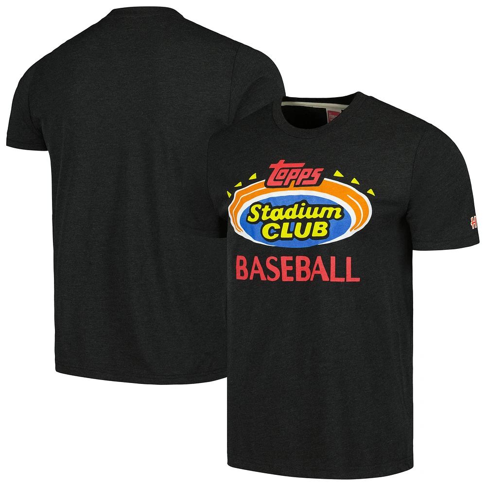 Unisex Homage Charcoal Topps Tri-Blend T-Shirt
