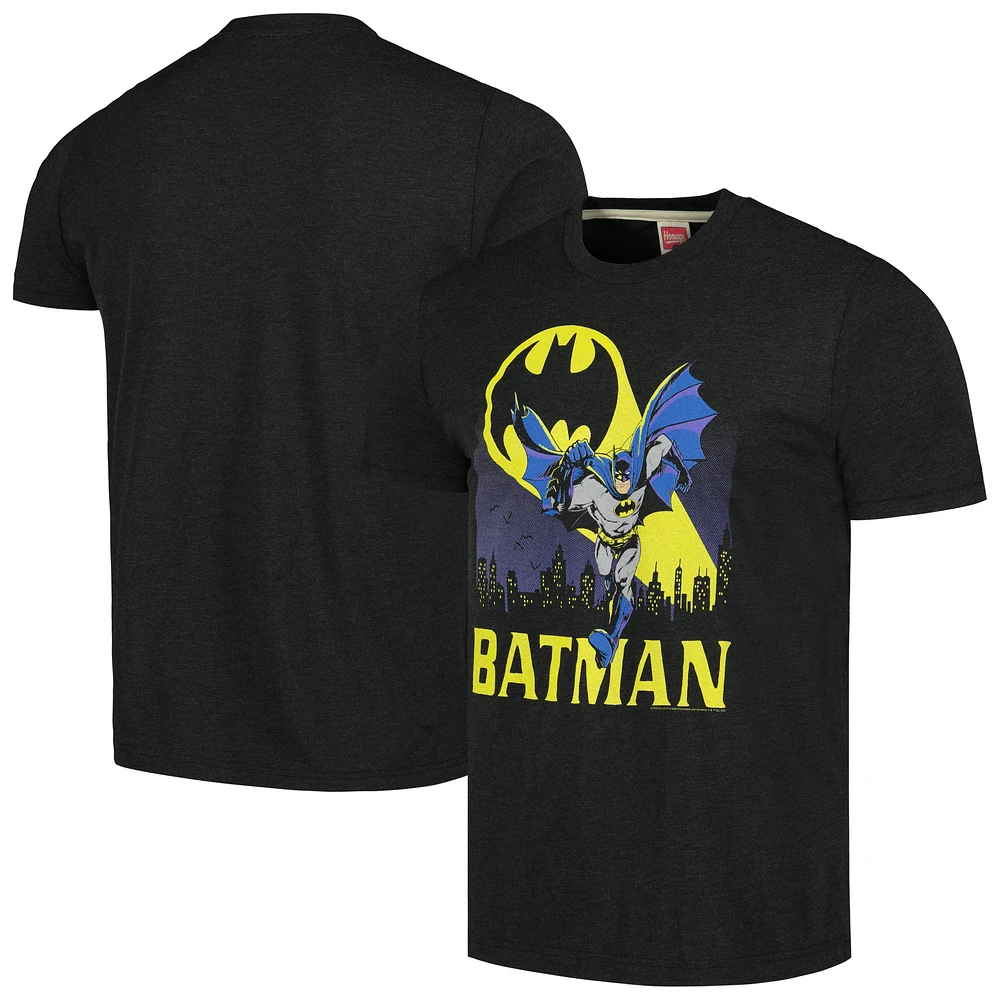 Unisex Homage Charcoal Batman Graphic Tri-Blend T-Shirt