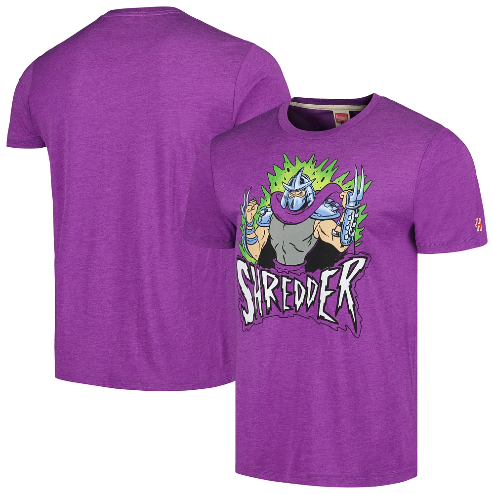 Unisex Homage Purple Teenage Mutant Ninja Turtles Shredder Graphic Tri-Blend T-Shirt
