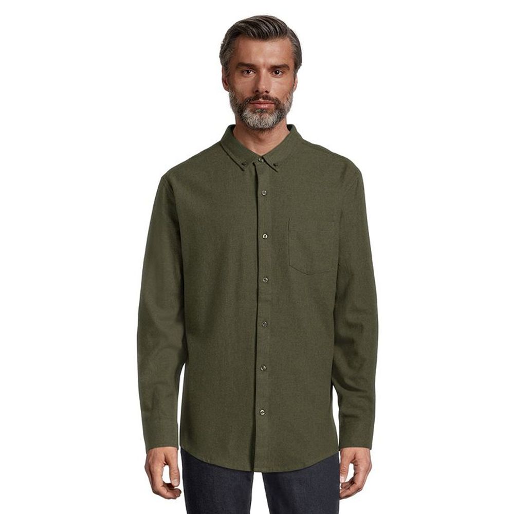Maxime Solid Flannel Shirt - Yorkdale Mall