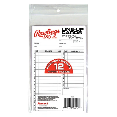 17LU - Cartons d'alignement de baseball/balle-molle