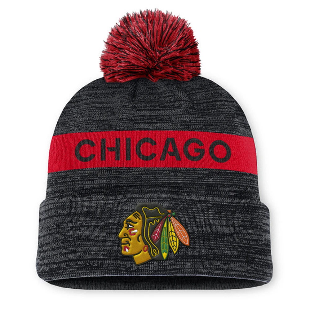 Authentic Pro Rink - Tuque à revers avec pompon pour adulte