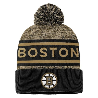 Authentic Pro Rink Heathered Knit - Adult Cuffed Tuque with Pompom