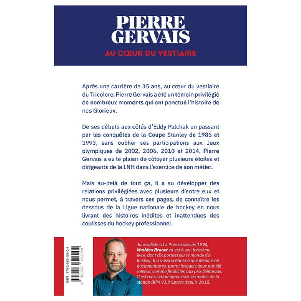 Pierre Gervais : Au cœur du vestiaire - Livre