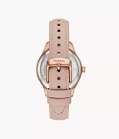 Rye Multifunction Pink Leather Watch