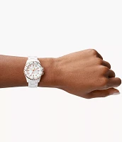 FB-01 Three-Hand White Ceramic Watch