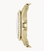 Riley Multifunction Gold-Tone Stainless Steel Watch