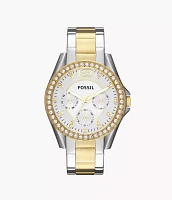 Riley Multifunction Two-Tone Stainless Steel Watch