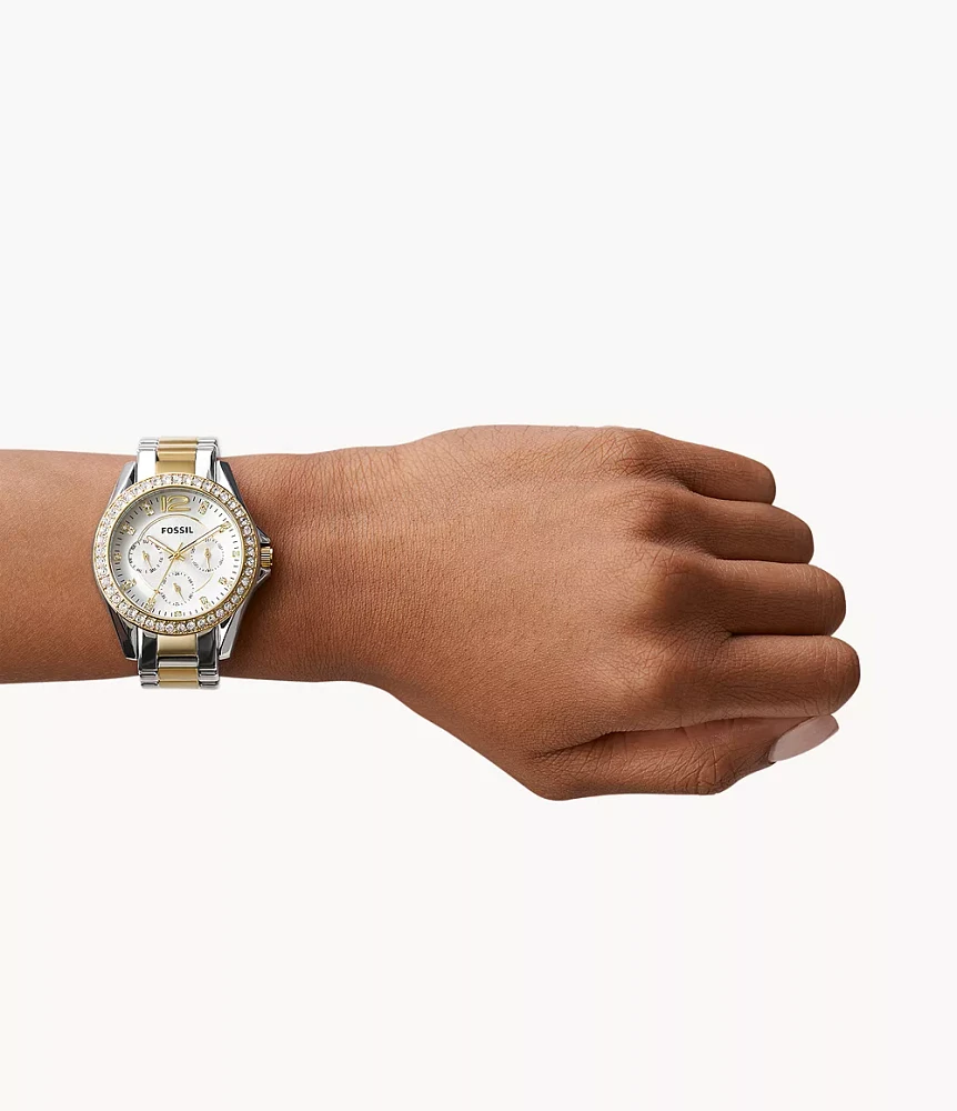 Riley Multifunction Two-Tone Stainless Steel Watch