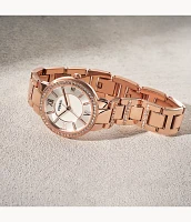 Virginia Rose-Tone Stainless Steel Watch