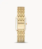 Raquel Three-Hand Date Gold-Tone Stainless Steel Watch
