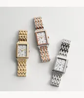 Raquel Three-Hand Date Gold-Tone Stainless Steel Watch