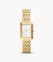 Raquel Three-Hand Date Gold-Tone Stainless Steel Watch