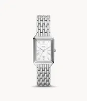 Raquel Three-Hand Date Stainless Steel Watch