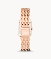 Raquel Three-Hand Date Rose Gold-Tone Stainless Steel Watch