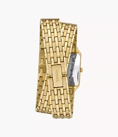 Raquel Three-Hand Date Gold-Tone Stainless Steel Watch