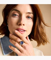Watch Ring Two-Hand Stainless Steel