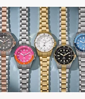Fossil Blue Dive Three-Hand Gold-Tone Stainless Steel Watch