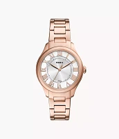 Gilmore Three-Hand Date Rose Gold-Tone Stainless Steel Watch