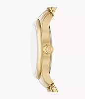 Gilmore Three-Hand Date Gold-Tone Stainless Steel Watch