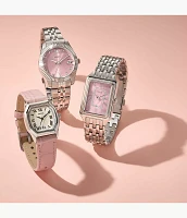 Raquel Three-Hand Date Stainless Steel Watch