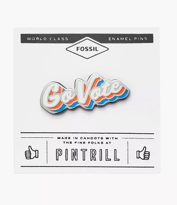 Pintrill® x Fossil Go Vote Pin