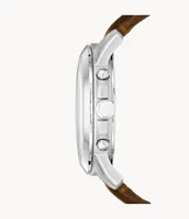 Grant Chronograph Brown Leather Watch