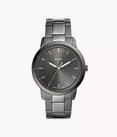 The Minimalist Three-Hand Smoke Stainless Steel Watch