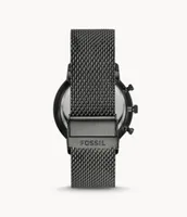 Neutra Chronograph Smoke Stainless Steel Mesh Watch