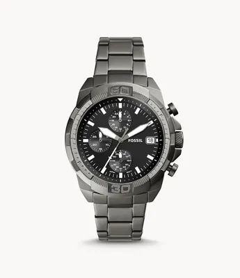 Bronson Chronograph Smoke Stainless Steel Watch