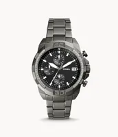 Bronson Chronograph Smoke Stainless Steel Watch