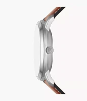 Neutra Moonphase Multifunction Brown Leather Watch