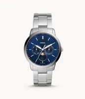 Neutra Moonphase Multifunction Stainless Steel Watch