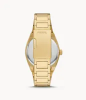 Everett Three-Hand Date Gold-Tone Stainless Steel Watch