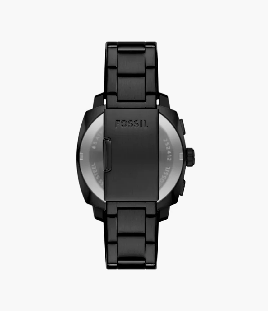 Machine Chronograph Black Stainless Steel Watch