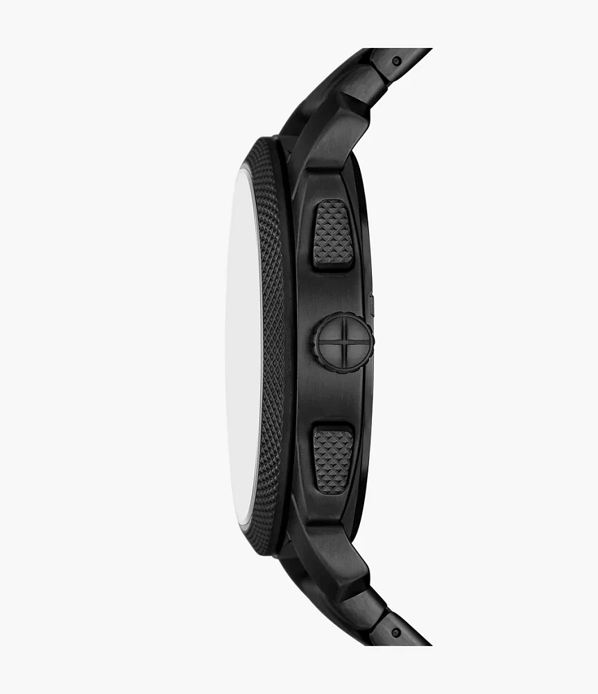 Machine Chronograph Black Stainless Steel Watch