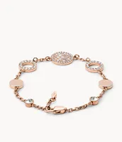 Merrit Mosaic Mother-of-Pearl Disc Station Bracelet