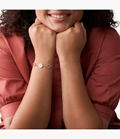 Merrit Mosaic Mother-of-Pearl Disc Station Bracelet