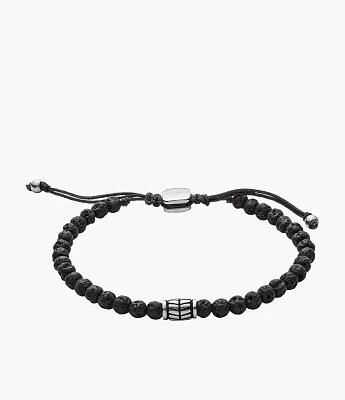 Everett Black Semi-Precious Bracelet