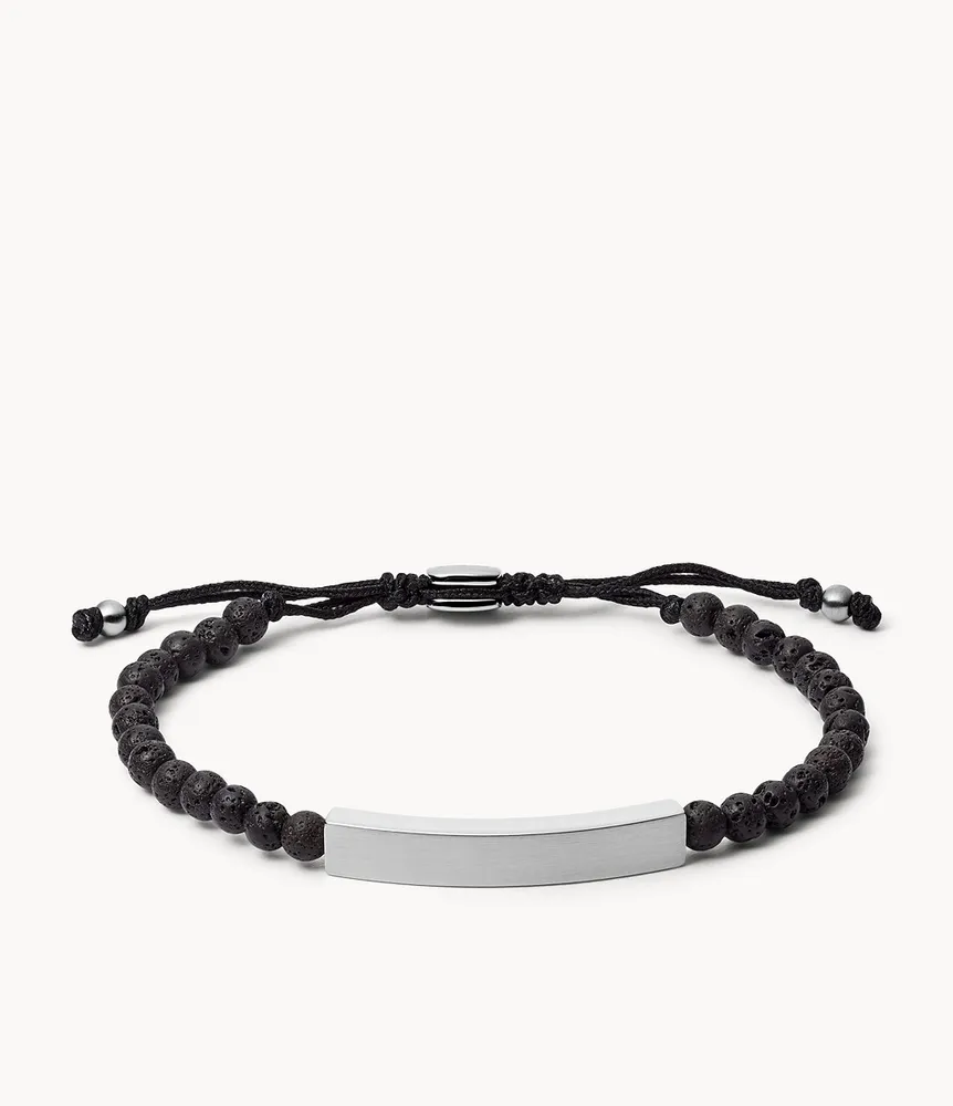 Ellis Plaque Lava Stone Bracelet