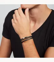 Townsman Multi-Strand Leather Bracelet