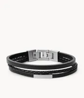 Townsman Multi-Strand Leather Bracelet
