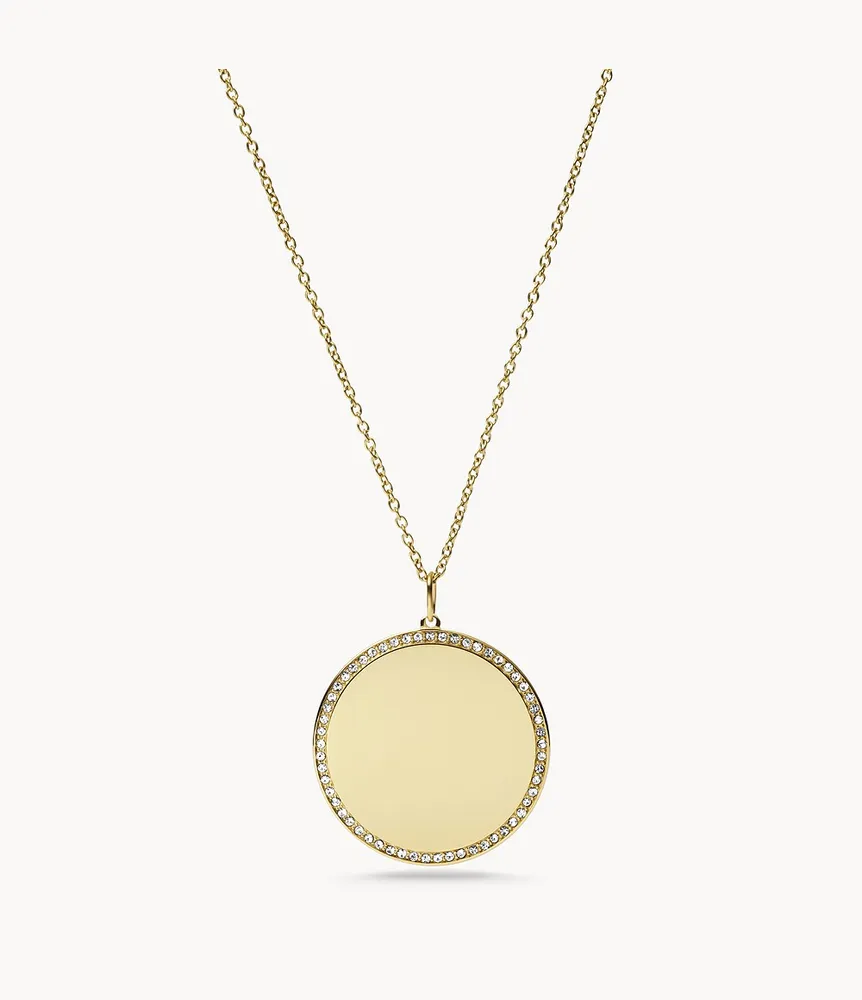 Ellis Gold-Tone Stainless Steel Pendant Necklace