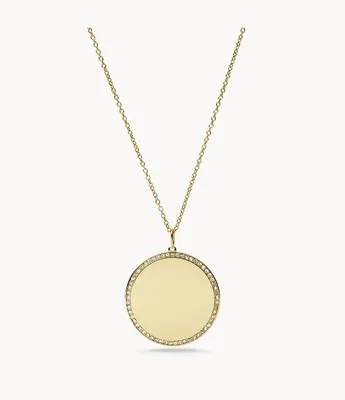 Ellis Gold-Tone Stainless Steel Pendant Necklace