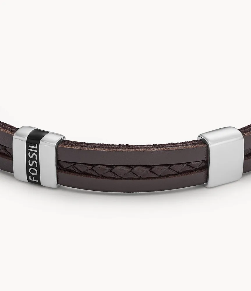 Townsman Leather Essentials Brown Strap Bracelet