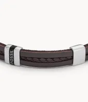 Townsman Leather Essentials Brown Strap Bracelet