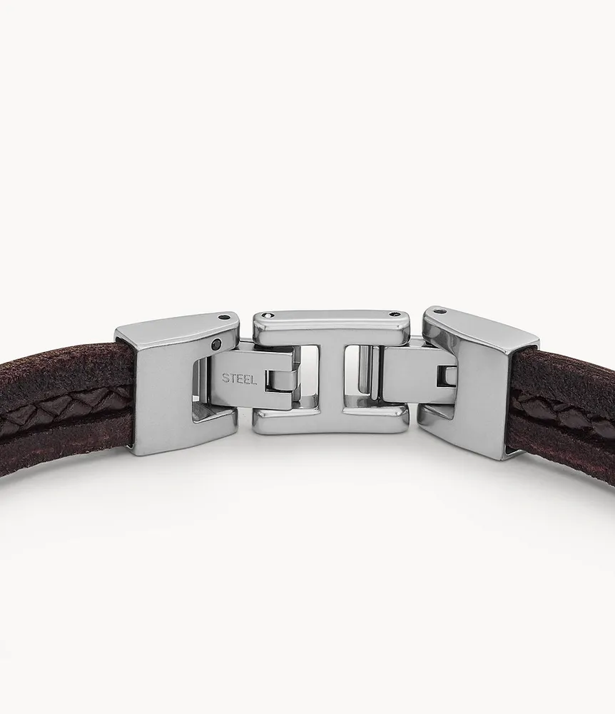 Townsman Leather Essentials Brown Strap Bracelet