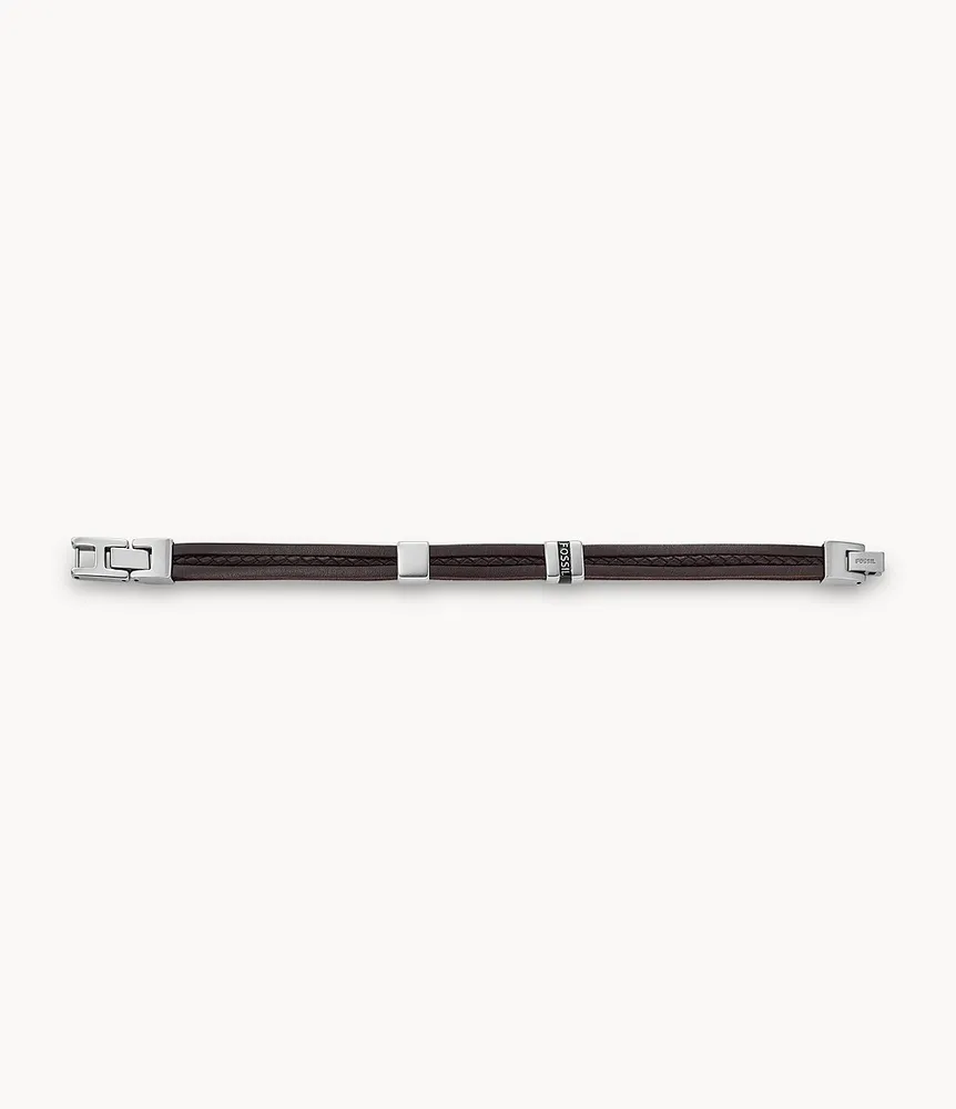 Townsman Leather Essentials Brown Strap Bracelet
