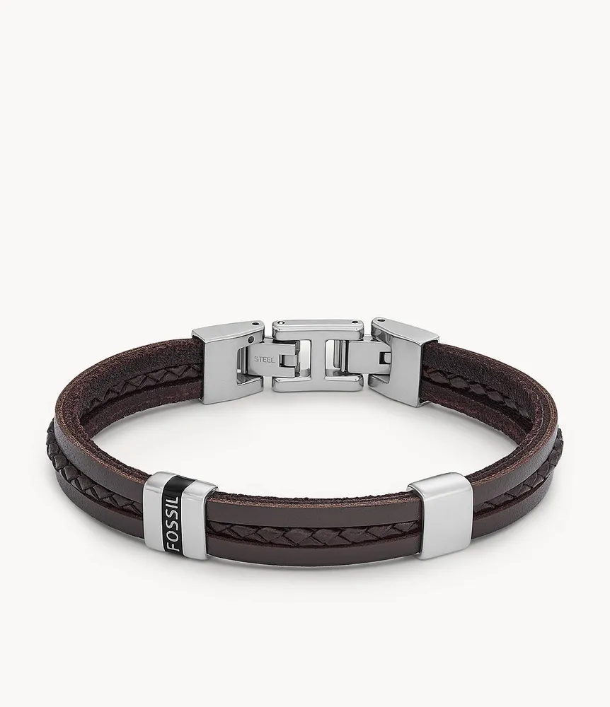 Townsman Leather Essentials Brown Strap Bracelet