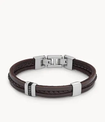 Townsman Leather Essentials Brown Strap Bracelet